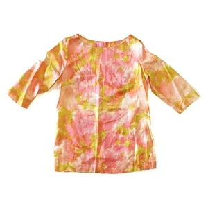 Vintage 70s Floral Multicolor Blouse
